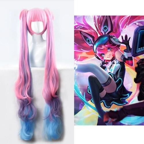 Honor Of Kings Cos Angela Skin Psychic Teen Hacker Cosplay Anime Wig