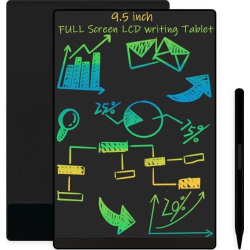 9.5-Inch Electronic Full Screen Graffiti Drawing Board&Memo Notebook with Lock Function for Kids & Adults at School Home Office