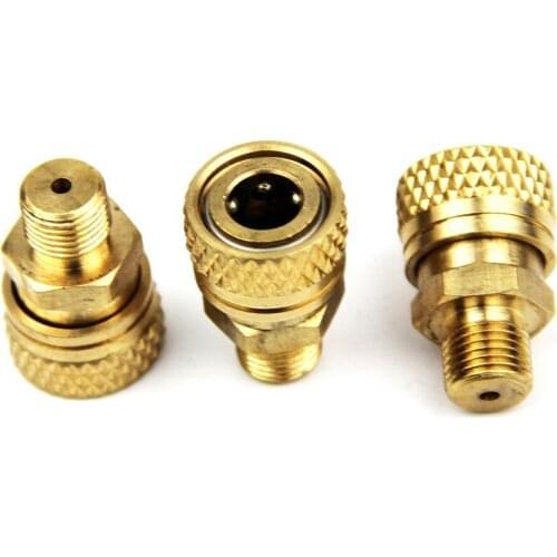 3 Pieces M10X1 & 1/8 BSPP & 1/8 NPT Paintball PCP Charging Fill Fitting 8mm Copper Quick Disconnect Rated to 300psi/4500PSI