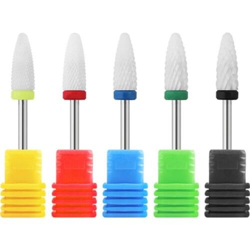 1 Pcs Ceramic Nail Drill Bits Carbide in Milling Cutter Set for Electric Nail Drill Manicure Machine Nail Art Equipment Tools
