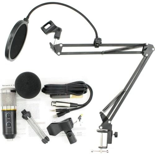 USB Condenser Microphone Kit Podcast Microphone, USB Computer Studio Cardioid Condenser Mic Kit with Professional Sound Chipset
