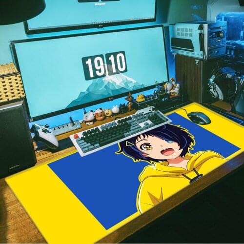 Wonder Egg Priority Anime Large XL Mousepad Gaming Mouse Pad Computer Accessories Big Keyboard Laptop Padmouse Speed Desk Mat