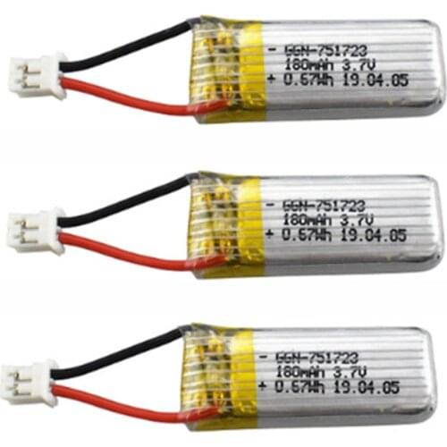 3.7V 180mAh Lithium Battery With 5 In 1 Charging Conversion Cable For A20 A20W Four-axis Drone RC Helicopter Spare Parts