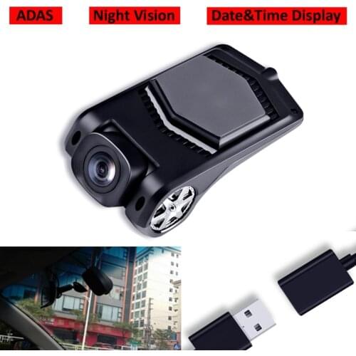 Best Quality USB Front Camera Driving Recorder DVR Night Vision ADAS For Android System Car Radio Multimedia Player Wide Angle