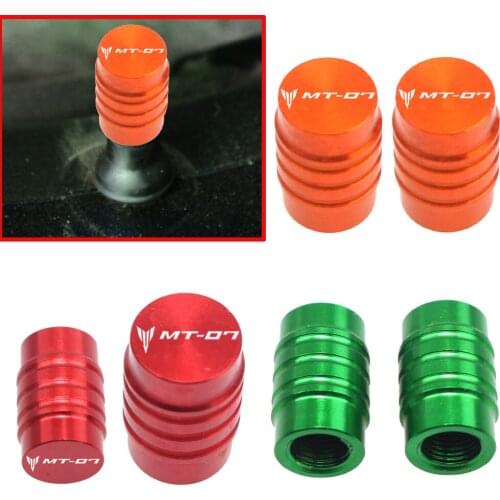 Motorcycle CNC Aluminum Accessorie Wheel Tire Valve Stem Caps CNC Airtight Covers For Yamaha MT-07/FZ-07