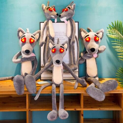 Stuffed doll Creative and funny plush toys, big Wolf dolls, Big dolls, Big Wolves, birthday gifts for girls