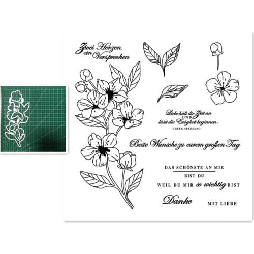 German Metal Cutting Dies and Clear Stamp Template For Scrapbooking DIY Photo Album Handmade Decoration Embossing Crafts