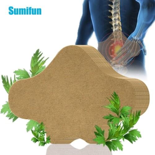 Sumifun 6pcs/Lot Back Pain Patch Lumbar Medical Plaster Arthritis Moxibustion Stickers Self-heating Wormwood Pain Relief D3276