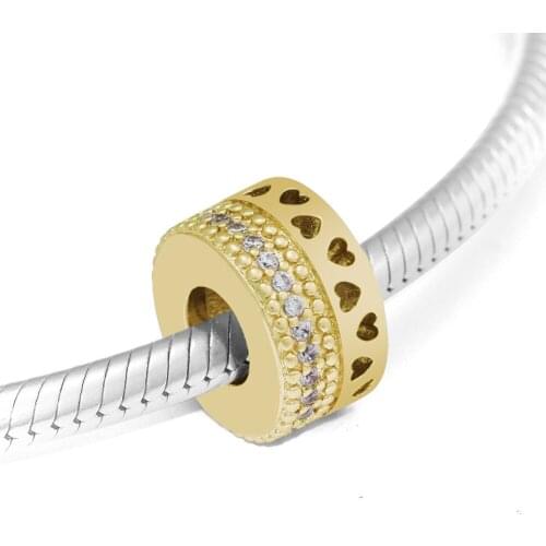 Fits for Pandora Charms Bracelets Shine Hearts Of Sinature Beads 100% 925 Sterling Silver Jewelry Free Shipping