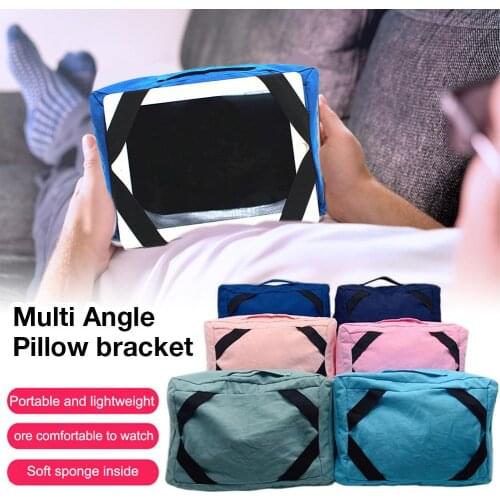 Canvas Tablet Cushion Multi Angle Soft Pillow Lap Stand Smart Phones Books Holder Tablet Stand Mobile Phone Cushion For IPads