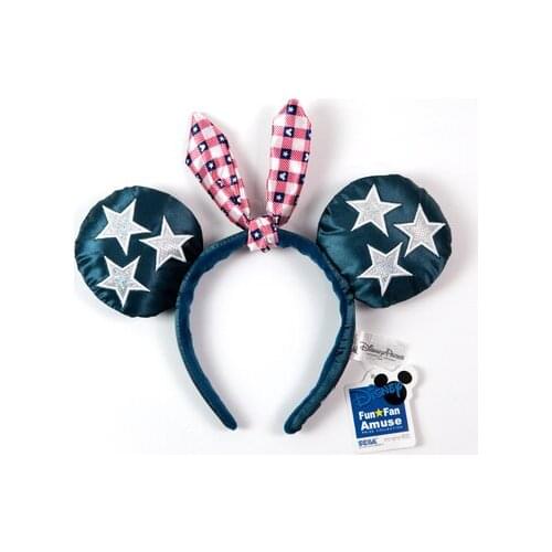 Disney High Quality Hair Band Park Style Mickey Hair Band Headband Bow Hair Ornament Kid Gift