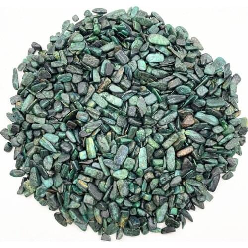 Drop Shipping 50g Natural Green Kmaite Crystals Gravel Tumbled Stones Minerals Aquarium Decoration Feng Shui Crystals