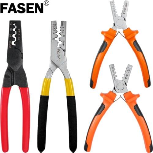 PZ0.25-2.5 PZ1.5-6 PZ0.5-16 PZ10-35 MINI-TYPE Crimping Plier terminals crimping pliers electric tools tube terminal crimper kit
