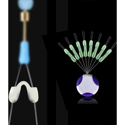 Silicone Double Hooks Contactor Device Sub-line Anti-Winding Bean Bifurcation Space Bean Separator Splitter Swivel Tool