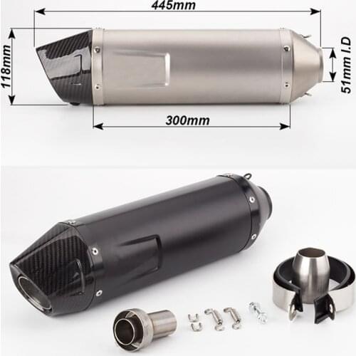 Universal Modified Motorcycle Exhaust Pipe for LEOVINCE slip-on FZ1 Duke690 Motorcycle Muffler ER6N ER6R R6 Ninja650 RC390