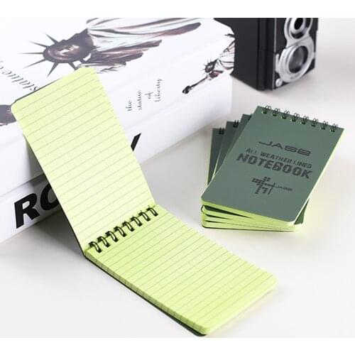 48 Sheets Waterproof NotePad Foreign Language Learning Coil Book Vocabulary Pocket Notebook Diary Notepad Travel Log Books