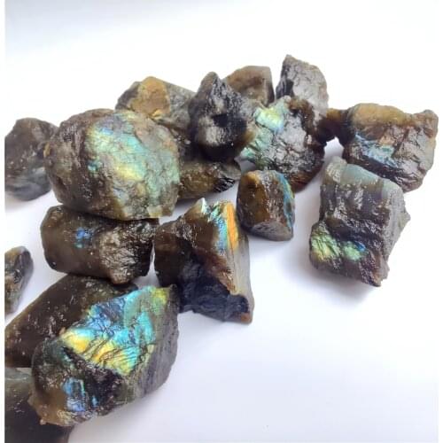 High Quality Colorful Labradorite Moonstone For Jewelry DIY Making Bracelet Accessories Each One Has a Gloss