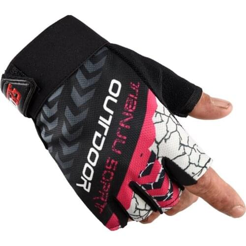 1 Pair Nylon Half Finger Gloves For Men Women Mountain Bike Fishing Fitness Yoga Non-slip Gloves Hiking Camping Equipment