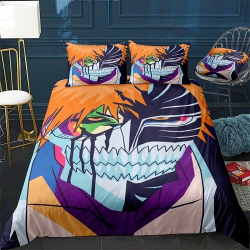 Ichigo Duvet Cover Comfortable Quilt Home Decora Design Universal Bedding Set Bedclothes+Pillowcase 3pcs