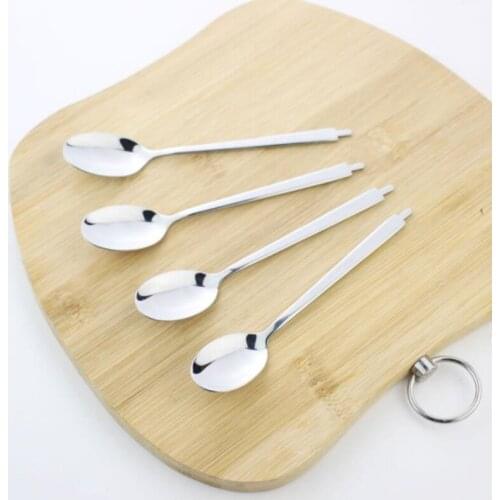 300pcs Stainless Steel Coffee Spoon Kitchen Accessories Dessert Sugar Stirring Spoons Teaspoon Dinnerware NO97