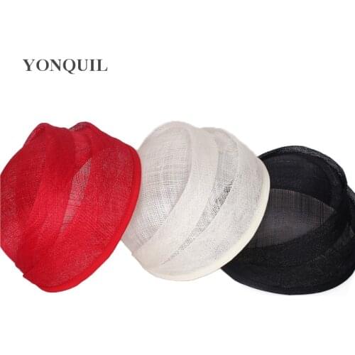 6PCS/LOT 20CM SINAMAY Big Fascinator Base DIY Women Beret Top Hat DIY Party Fascinator Material Millinery Hat Base Accessories