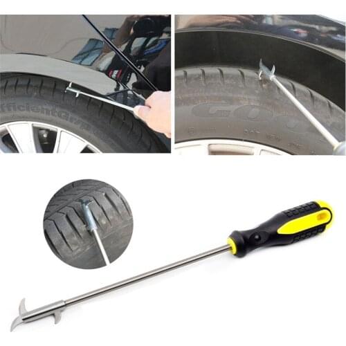 The Car Tire Stone Cleaner Groove Broken Stone Remover Tire Cleaning Hook Tire Cleaning Tool Car-styling