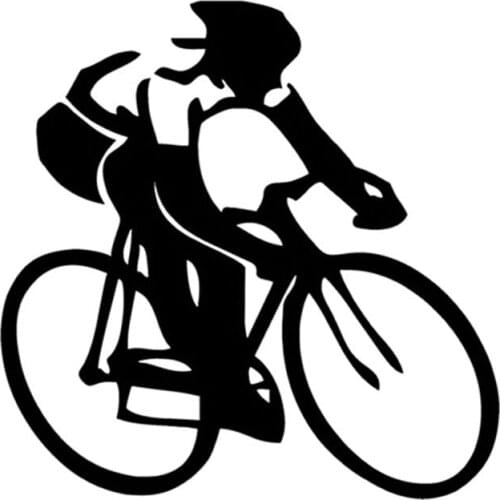 Classics Car Sticker Cycling Athletes High-quality Decal Creative PVC Decoration Accessories Waterproof Sunscreen Auto Stickers