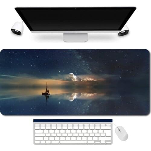 Landscape Mouse Pad Desk Mat Lion Mouse Pad Large MousePad Gamer Big MouseMat Ocean DeskMat Universe Mouse Pad XXL