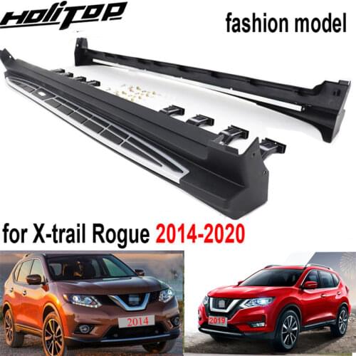 Hottest running board foot board side bar pedals for Nissan X-trail Rogue 2014-2019,best 7075 aluminium alloy,low price