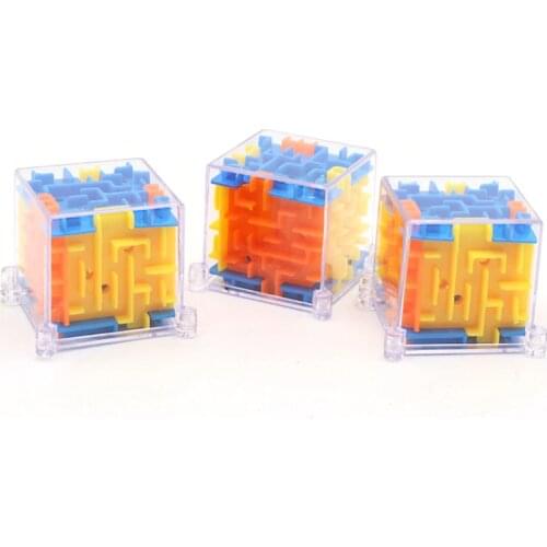 Mini Ball Maze Cube Puzzle Speed Cube Puzzle Game 3D Labyrinth Ball Toys Cubos Maze Ball Games Educational Toys Random Color