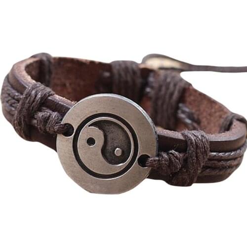 Moment # L05 2018 Bracelet Tai Chi Ying Yang Men Women Wristband