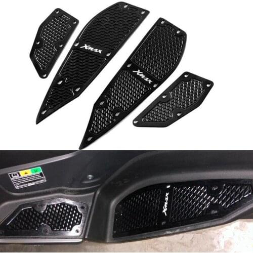 Modified CNC Motorcycle Foot Pedal Aluminium Foot Mats Footrest Footpads Pedal Plate for Yamaha Xmax300 XMAX 250 Accessories