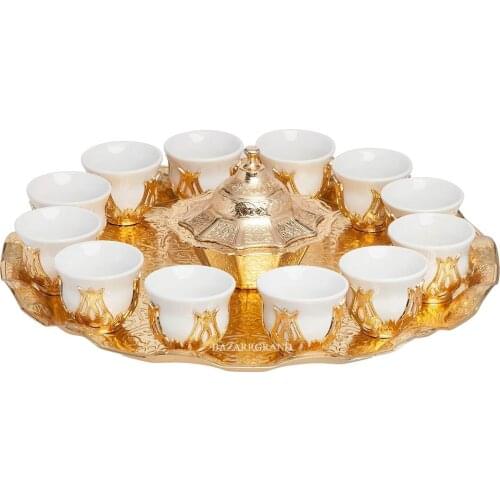 DRINK SET FOR SIX-SIX YELLOW-SIX DRINK SET - SIX COFFEE SET - MIRRA SET WITH DENTAL - - FREE SHIPPING