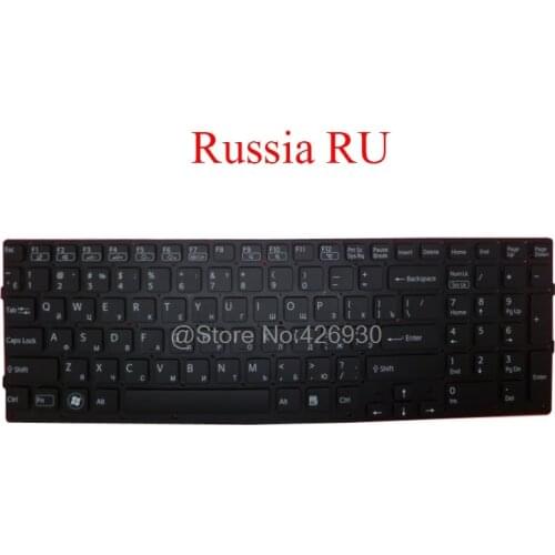 Laptop RU CZ Keyboard For SONY For VAIO VPC-CB VPCCB Series Russian Czech 9Z.N6CBF.00R 148954821 55010S332U0-035-G black new