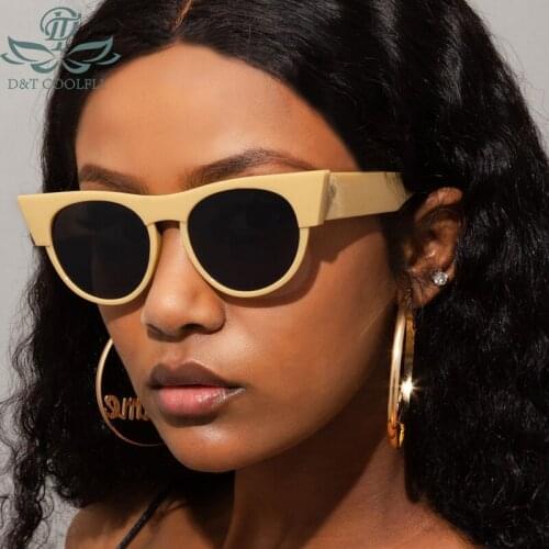 ZLY 2021 New Fashion Round Sunglasses Women Men Cat Eye Frame PC Lens Vintage Brand Designer Lady Style Luxury Trend Sun Glasses