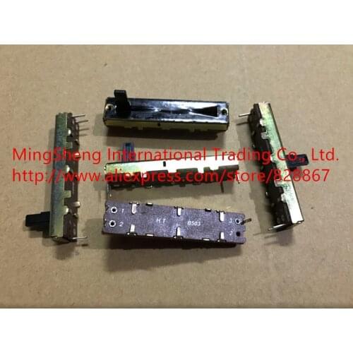 Original new 100% HT 45MM slide fader potentiometer SC302N single B50K B503 10MMC handle (SWITCH)