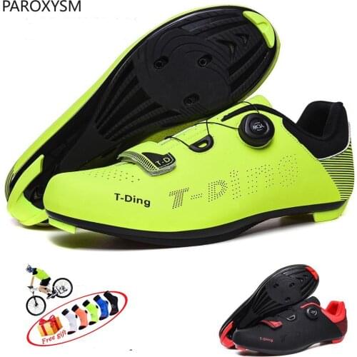 PAROXYSM ultralight self-locking Pro mens bicycle shoes road bike triathlon shoes bicycle lock sneakers Zapatillas Ciclismo