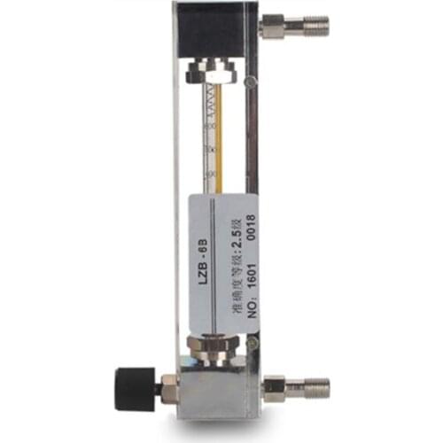Glass Tube Rotameter With 0.1~1.0 L/min Measuring Range Glass Material rotameter flow meter