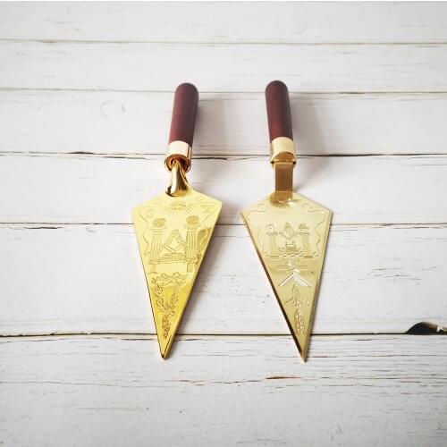 Special link to custom Masonic trowel Master Mason Freemason Gift Metal Gold Plating Engraving Souvenir Craft in box
