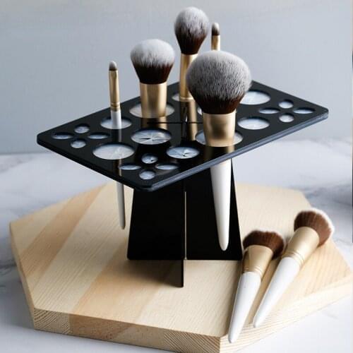 Makeup Storage Make-up Brush Rack Drying Rack Collection Shelf Cleaning Dryer Eye Shadow Powder Blush Brush Drying Tool