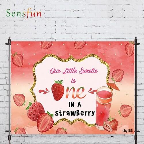 LEVOO Photography Background Strawberry Fruit Juice Pink Sweetie Backdrop For Photo Studio Photocall Vinyl Background