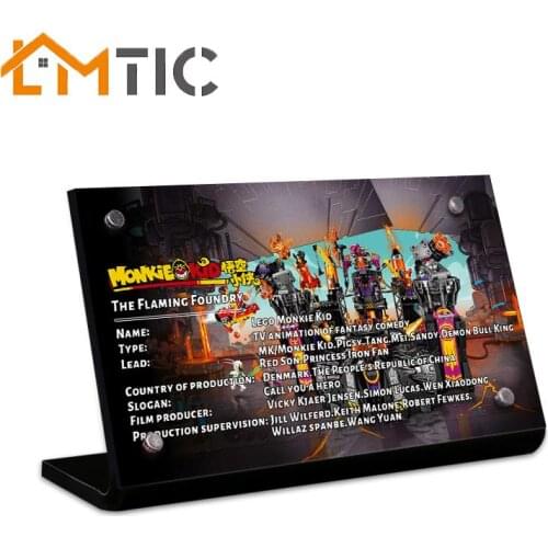 Acrylic Display Stand Brand For 80016 The Flaming Foundry Building Blocks Compatible With Ideas Childrens Toys Gift(No Block)