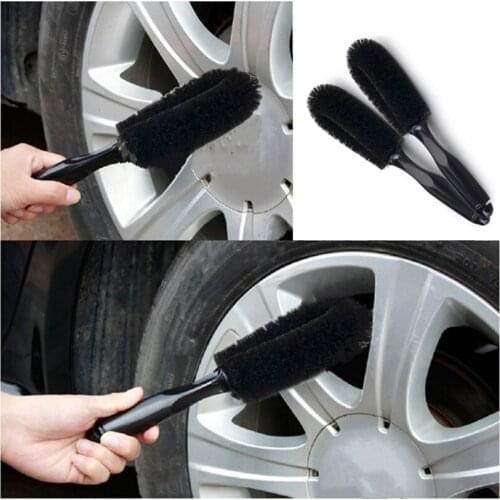 1 Pcs Portable Car Wheel Cleaning Brush Auto Tire Washing Scrubber Plastic Handle Hub Brush Automobiles Wash Tools Supplies