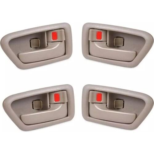 4 PCS Interior Door Handle for 1997 1998 1999 2000 2001 Toyota Camry 69205AA010E0 69206AA010E0 ABS