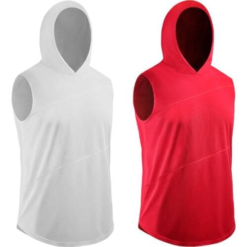 Outdoor Men Riding Quick Dry Vest Hoodie Tank Sleeveless T-shirts Men Unisex Sweatshirts Fitness Bike Clothes Bodybuilding Tops
