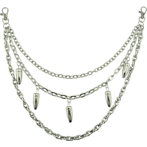 Trousers Chain Pendant Disco Dancing Non-mainstream Pants Chain Jeans Chain Metal Clothing Accessories Jewelry Fashion