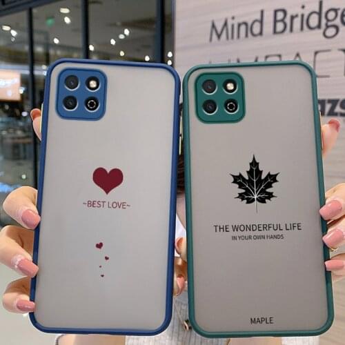 Mobile Phone Cases For Xiaomi Redmi Note 10 Pro 9T 8 9 K40 K20 K30 9C 7 8A Y3 Max Telephone Lens Protection Cartoon Heart Maple