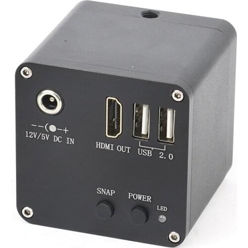 12MP 4MP 1080P 60FPS 4K FHD HDMI C Mount Digital Industrial Video Microscope Camera Video Image Storage UI Measurement Scale