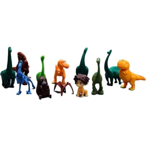 12pcs/Set The Good Dinosaur Figure Toys Mini Disney Doll Pvc Buck Arlo Anime Figures For Boy Children Cake Decoration 2021 New