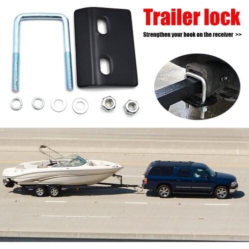 Trailer Lock Damper Couplings Universal U-Bolt Anti-Rattle Stabilizer Hitch Tightener Down Tow Clamp Accessories